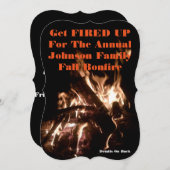 5x7 Herfst Bonfire Uitnodiging (Voorkant / Achterkant)