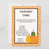 5x7 Herfst Harvest Pumpkin Thanksgiving Uitnodigin Kaart (Voorkant)