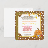 5x7 Herfst Herfst Pompoen Baby shower Uitnodiging (Voorkant / Achterkant)