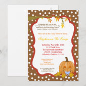 5x7 herfst Herfst Pumpkin Baby shower Uitnodiging (Voorkant / Achterkant)