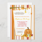 5x7 herfst Herfst Pumpkin Baby shower Uitnodiging (Voorkant / Achterkant)