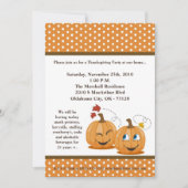 5x7 Herfst Pumpkins Harvest Thanksgiving Uitnodigi Kaart (Voorkant)