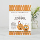 5x7 Herfst Pumpkins Harvest Thanksgiving Uitnodigi Kaart (Staand voorkant)