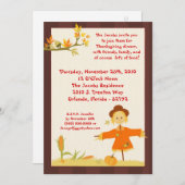 5x7 herfst thanksgiving diner feest uitnodiging (Voorkant / Achterkant)