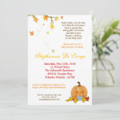 5x7 herfst Uitnodiging tot Baby shower (Staand voorkant)