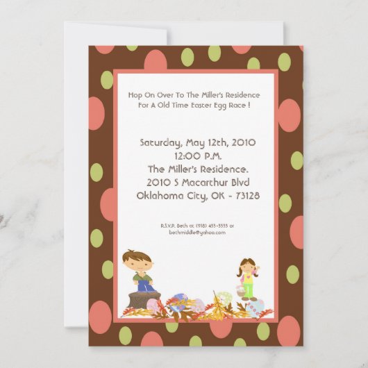 5x7 Herfst - Uitnodiging van de Partij van de Pase (Voorkant)