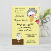 5x7 Hickory Dickory Nursery Baby shower Uitnodigin Kaart (Staand voorkant)