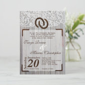 5x7 Hoefijzers over de uitnodiging voor het huweli (Staand voorkant)