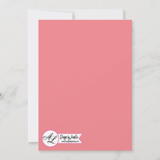 5x7 hogere aankondiging Bohemise Cactus Succulents (Achterkant)