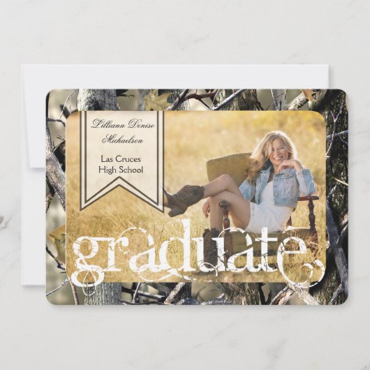 5x7 Hogere aankondiging van Camo Camouflage door H (Voorkant)