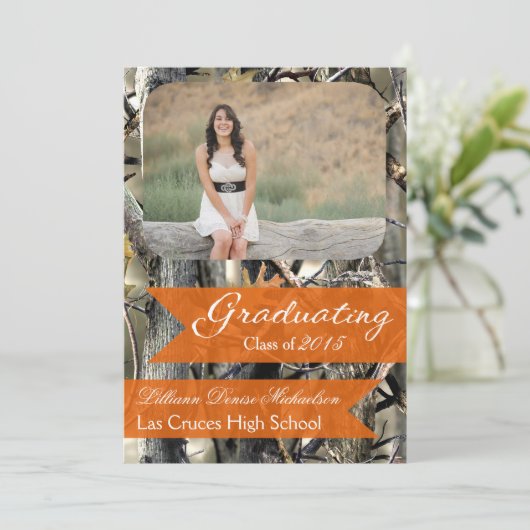 5x7 Hogere aankondiging van Camo Camouflage door H (Staand voorkant)