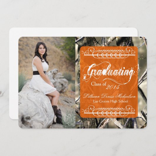 5x7 Hogere aankondiging van Camo Camouflage door H (Voorkant / Achterkant)