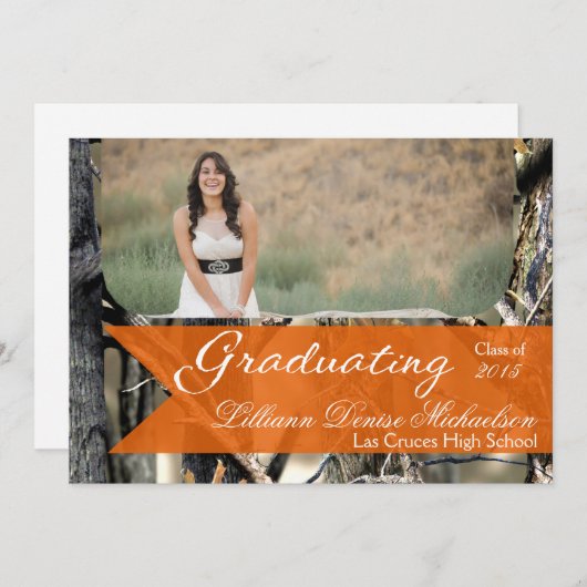 5x7 Hogere aankondiging van Camo Camouflage door H (Voorkant / Achterkant)