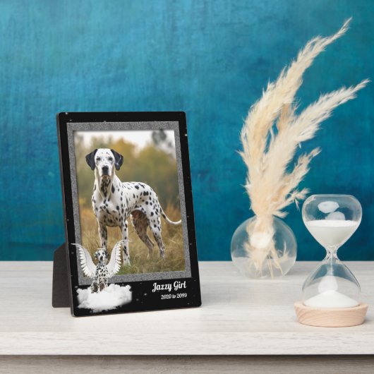 5x7 Hondenhuisdier Herdenking Dalmatiner Foto Fotoplaat (Zijkant)