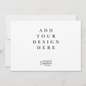 5x7" Horizontal Landscape Cards Kaart (Achterkant)