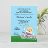 5x7 Humpty Dumpty Nursery Baby shower Invitation Kaart (Staand voorkant)