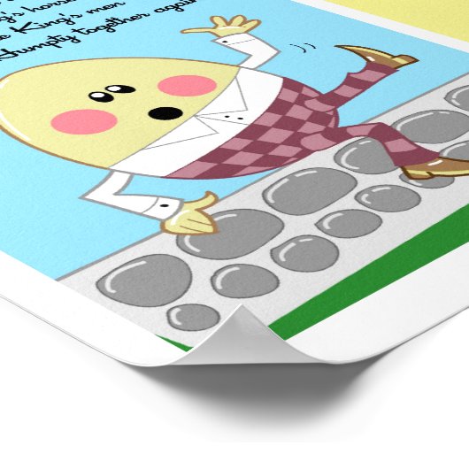5x7 Humpty Hickory Miss Muffet Kinder Room Wall Ar Poster (Hoek)
