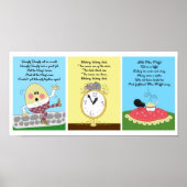 5x7 Humpty Hickory Miss Muffet Kinder Room Wall Ar Poster (Voorkant)