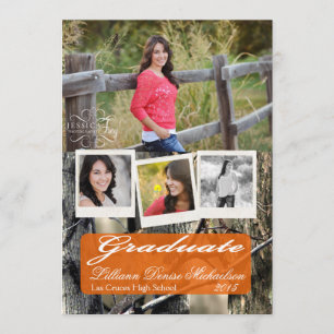 5x7 Hunters Camo Camouflage Wo Senior Anneli Aankondiging