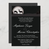 5x7 Hunters Moon Deer Buck Weduwen Uitnodiging (Voorkant / Achterkant)