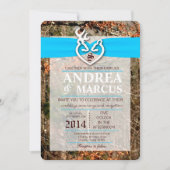 5x7 Hunting Deer Doe Buck Camo Wedding Invitation Kaart (Voorkant)