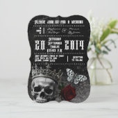 5x7 Huwelijksuitnodiging Haunting Adeline Zade Mea Kaart (Staand voorkant)