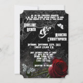 5x7 Huwelijksuitnodiging Haunting Adeline Zade Mea Kaart (Voorkant)