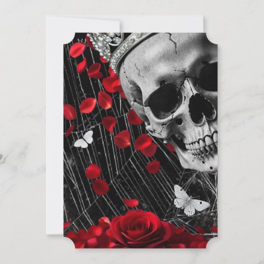 5x7 Huwelijksuitnodiging Haunting Adeline Zade Mea Kaart (Achterkant)