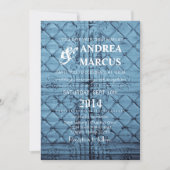 5x7 Huwelijksuitnodiging Rustieke Tin Panel Plafon Kaart (Voorkant)