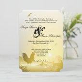 5x7 Huwelijksuitnodiging Sunny Morning Boerderij L Kaart (Staand voorkant)