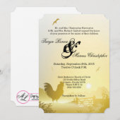 5x7 Huwelijksuitnodiging Sunny Morning Boerderij L Kaart (Voorkant / Achterkant)