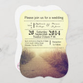 5x7 huwelijksuitnodiging Sunrise Pathway Walkway P Kaart (Voorkant / Achterkant)