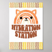5x7 Hydration Station Boho Woodland Fox Verjaardag Poster (Voorkant)