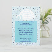 5x7 Igloo Baby Blue Invitation Kaart (Staand voorkant)