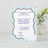 5x7 Igloo Baby Blue Invitation Kaart (Staand voorkant)