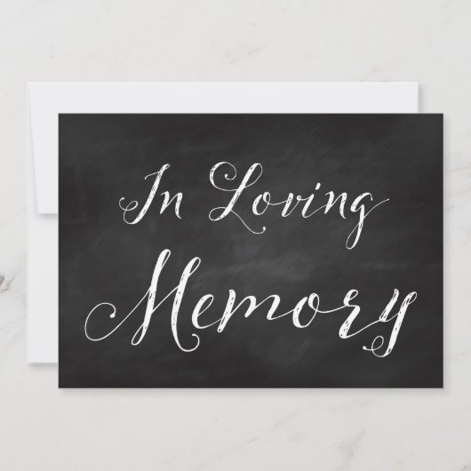 5x7 in Loving Memory Sign for Wedding (Voorkant)