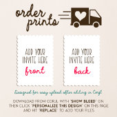 5x7-inch geschulpte uitnodigingsdruk kaart