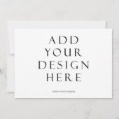 5x7-inch horizontale Kaart voor uitnodigingen afdr (Achterkant)