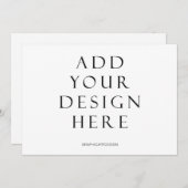 5x7-inch horizontale Kaart voor uitnodigingen afdr (Voorkant / Achterkant)