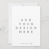 5x7-inch Kaart afdrukken (Achterkant)