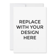 5x7-inch Kaart met rugontwerp afdrukken