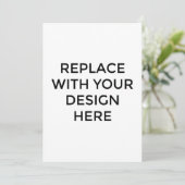 5x7-inch Kaart met rugontwerp afdrukken (Staand voorkant)
