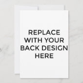5x7-inch Kaart met rugontwerp afdrukken (Achterkant)