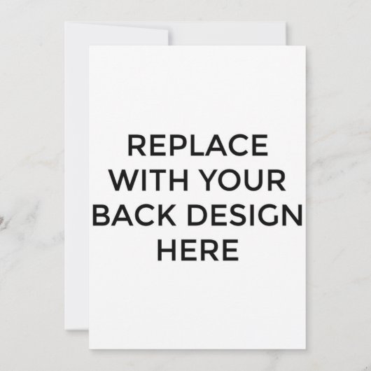 5x7-inch Kaart met rugontwerp afdrukken (Achterkant)