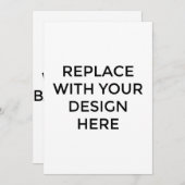 5x7-inch Kaart met rugontwerp afdrukken (Voorkant / Achterkant)