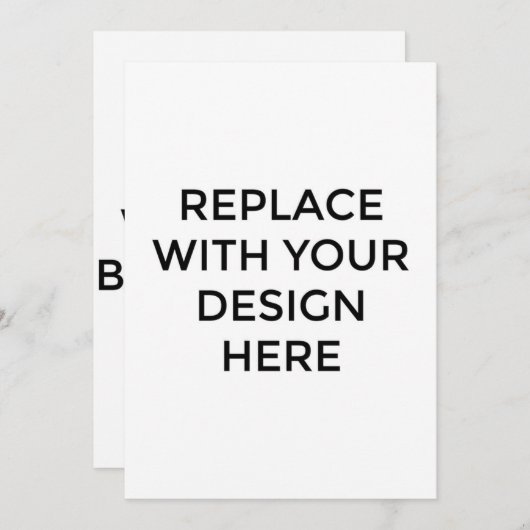 5x7-inch Kaart met rugontwerp afdrukken (Voorkant / Achterkant)