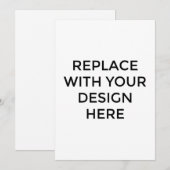 5x7-inch Kaart zonder rugontwerp (Voorkant / Achterkant)