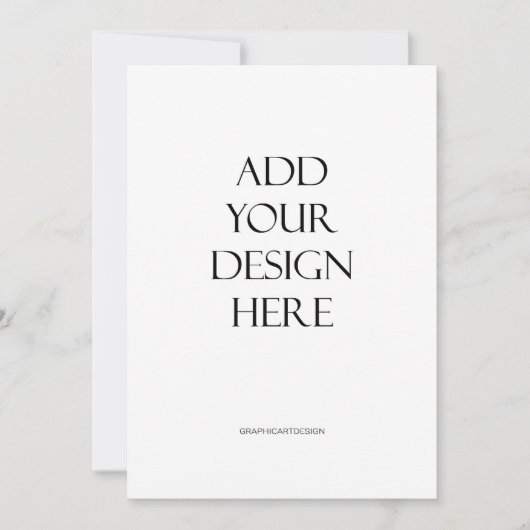 5x7-inch Kaart zonder rugontwerp (Voorkant)