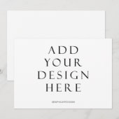 5x7-inch Kaart zonder rugontwerp (Voorkant / Achterkant)