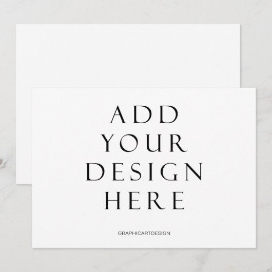 5x7-inch Kaart zonder rugontwerp (Voorkant / Achterkant)